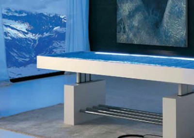 lettino con materasso ad acqua